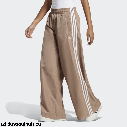 Oversized Tracksuit Bottoms Chalky Brown Adidas South Africa