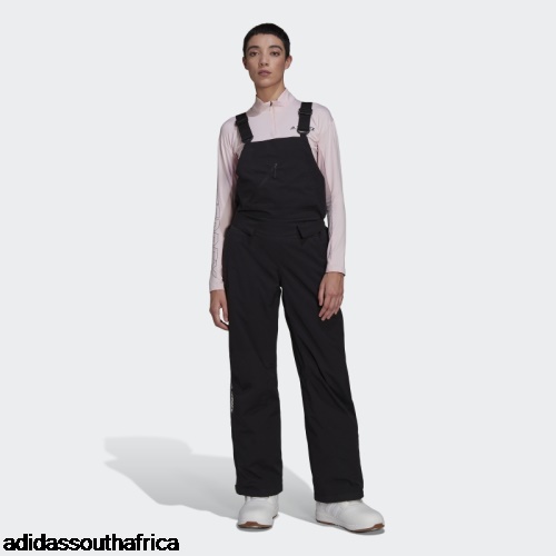 Stylish Resort Two-Layer Insulated Bib Pants Black Adidas South Africa