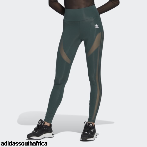 Mineral Green adicolor Trefoil Leggings Adidas South Africa