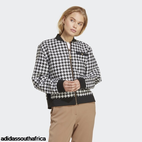 Houndstooth Jacket Black Adidas Adidas South Africa