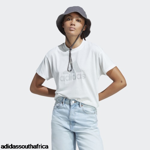 White Melange Fashion Future Icons Winners 3.0 Tee Adidas South Africa