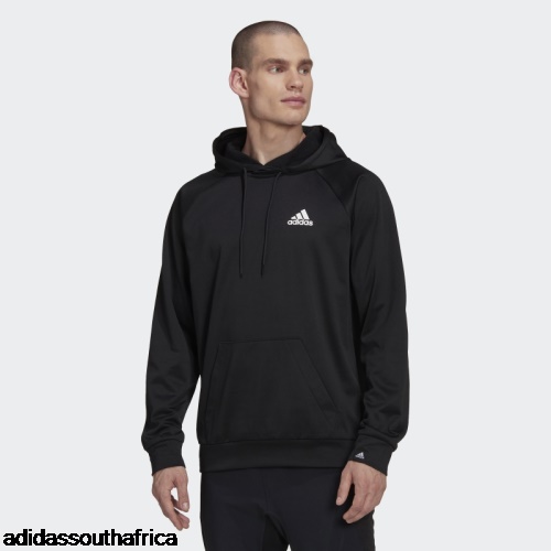 AEROREADY Game and Go Small Logo Hoodie Black Adidas South Africa