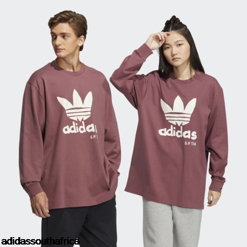 Burgundy Song for the Mute Long Sleeve Tee Adidas South Africa