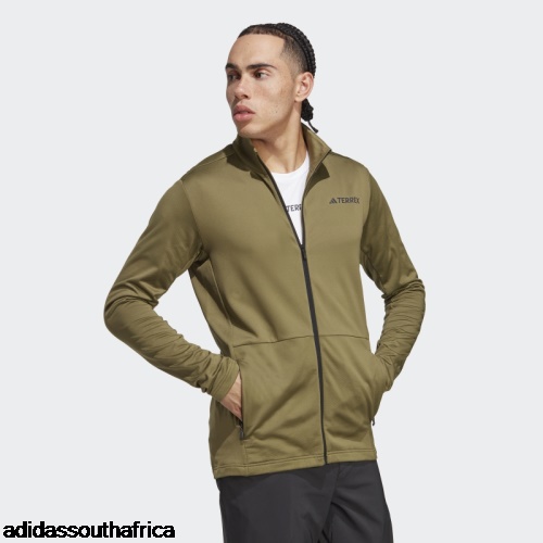 Olive Terrex Multi Full-Zip Fleece Jacket Adidas South Africa