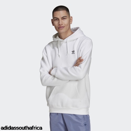 White Adicolor Essentials Trefoil Hoodie Adidas South Africa