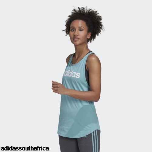 Mint Ton Essentials Loose Logo Tank Top Adidas South Africa