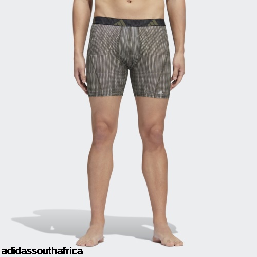 Performance Mesh Graphic Boxer Briefs 3 Pairs Strong Olive Adidas South Africa