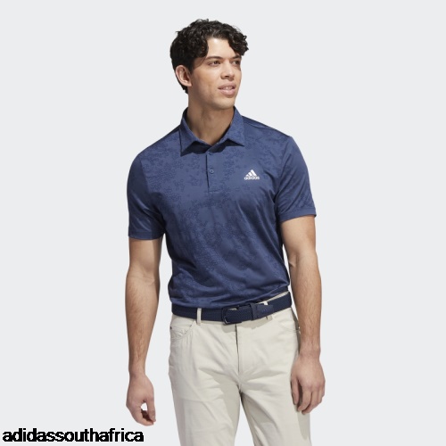 Navy Jacquard Polo Shirt Adidas Adidas South Africa