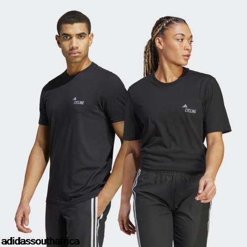 Cycling Graphic Tee (Gender Neutral) Black Adidas Adidas South Africa