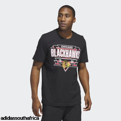 Blackhawks Playmaker Tee Black Adidas Adidas South Africa