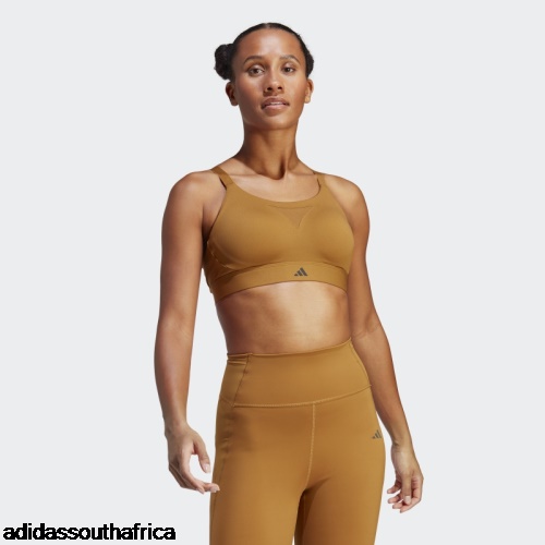 Tailored Impact Training High-Support Bra Bronze Adidas South Africa