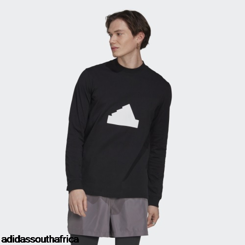 Long Sleeve Tee Black Adidas South Africa