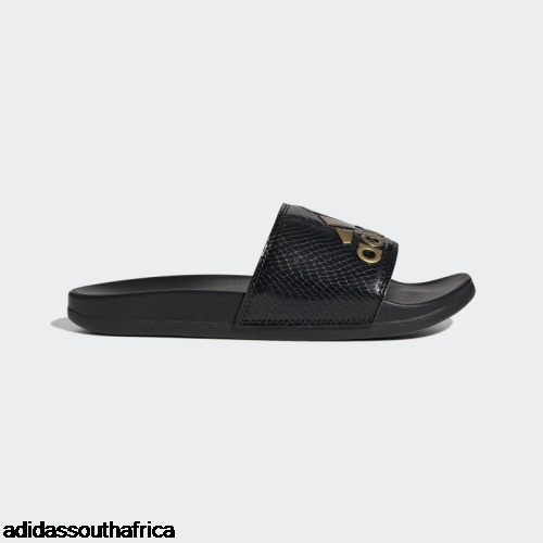 Adilette Comfort Gold Metallic Slides Adidas Shoes South Africa