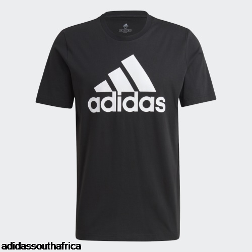 Black ESSENTIALS BIG LOGO TEE Adidas South Africa