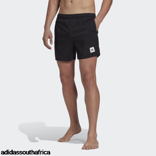 Black Short Length Solid Swim Shorts Adidas South Africa