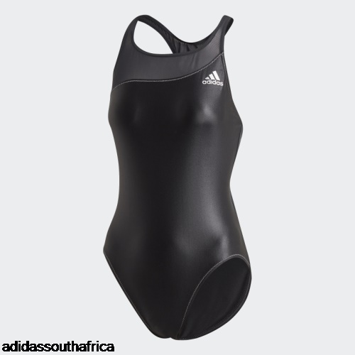 Glam-On Shiny Swimsuit Black Adidas Adidas South Africa