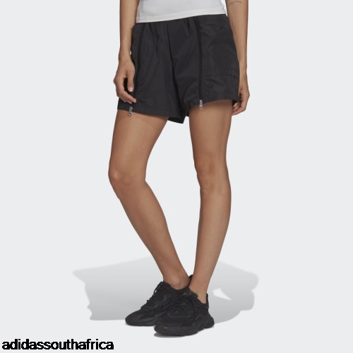 Adicolor Zip Shorts Black Adidas South Africa