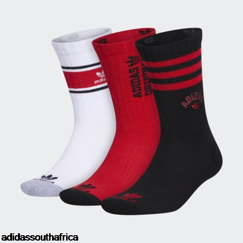 Black New Prep Crew Socks 3 Pairs Adidas Adidas South Africa