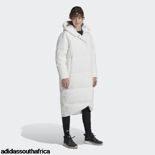 White Big Baffle Down Coat Adidas South Africa