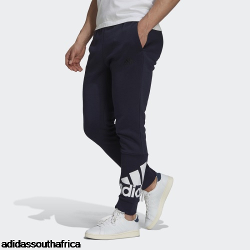 Essentials Fleece Tapered Cuff Logo Pants Ink Adidas Adidas South Africa