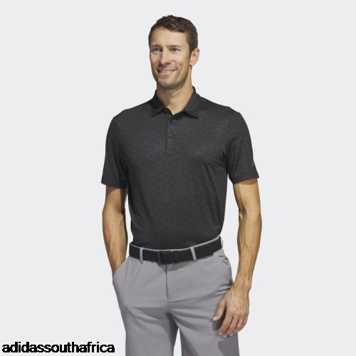 Ultimate365 Allover Print Golf Polo Shirt Black Adidas Adidas South Africa