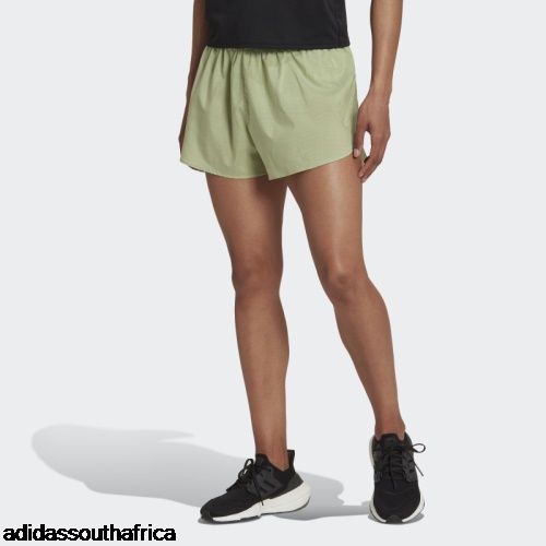 Lime Adizero Running Split Shorts Adidas South Africa