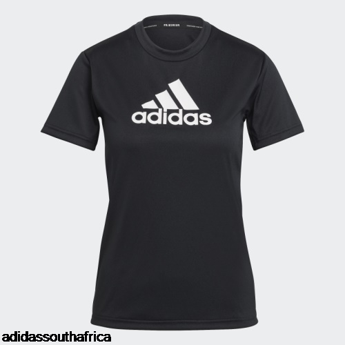 Primeblue Designed 2 Move Logo Sport Tee Black Adidas South Africa