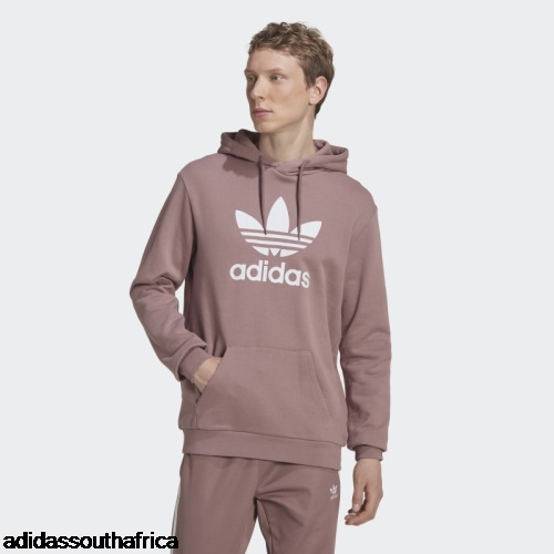 Purple Adicolor Classics Trefoil Hoodie Adidas South Africa