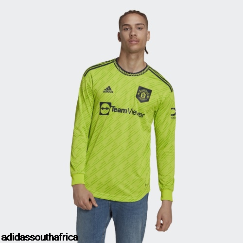 Manchester United 22/23 Long Sleeve Third Authentic Jersey Slime Adidas South Africa