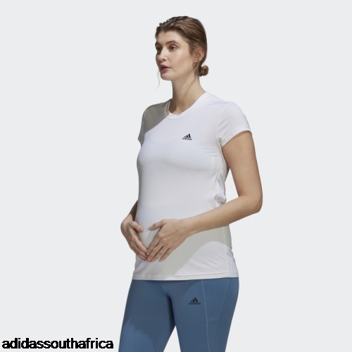 Designed to Move Colorblock Sport Tee (Maternity) White Adidas Adidas South Africa