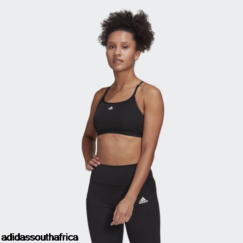 Aeroreact Training Light-Support Bra Black Adidas South Africa