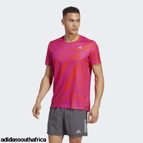 Own the Run Seasonal Tee Fuchsia Adidas South Africa