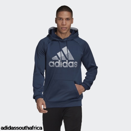 AEROREADY Game and Go Big Logo Hoodie Navy Adidas South Africa