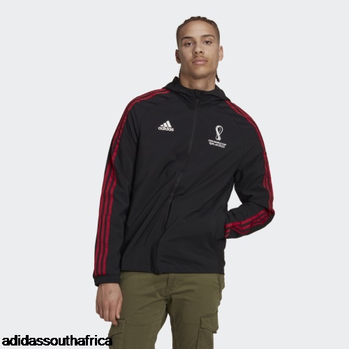 FIFA World Cup 2022 Official Emblem Woven Jacket Black Adidas Adidas South Africa