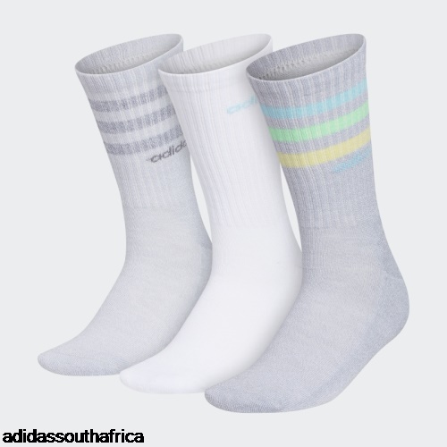 3-Stripes Crew Socks 3 Pairs Grey Adidas South Africa