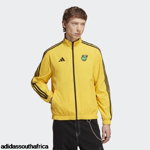 Jamaica Anthem Reversible Jacket Gold Adidas Adidas South Africa