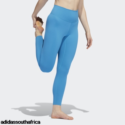 Yoga Luxe Studio 7/8 Leggings Craft Blue Hot Adidas South Africa