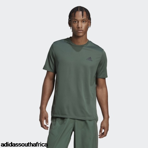 AEROREADY Designed for Movement Tee Green Oxide Adidas South Africa