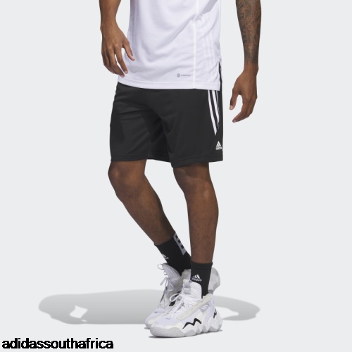 Black Legends 3-Stripes Basketball Shorts Fashion Adidas South Africa