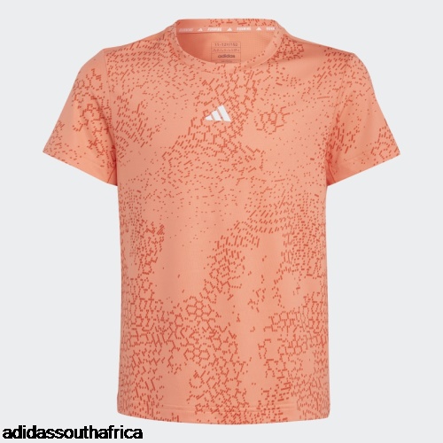 Coral AEROREADY 3-Stripes Allover Print T-Shirt Adidas Adidas South Africa