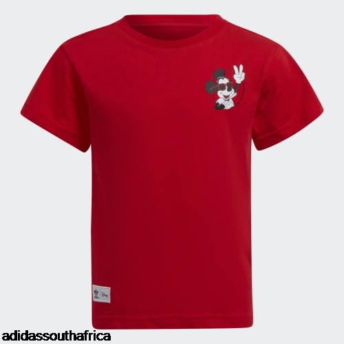 Red Disney Mickey and Friends T-Shirt Adidas Adidas South Africa