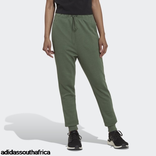 Studio Lounge High-Waist Pants Green Oxide Adidas South Africa