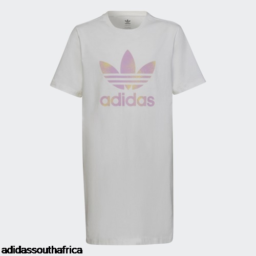 Graphic Logo Tee Dress White Adidas South Africa