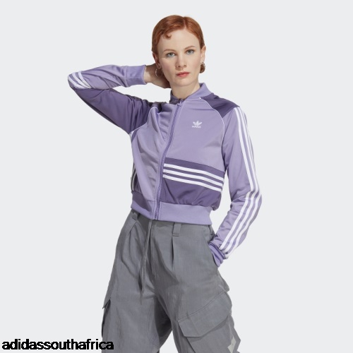 Crop Track Jacket Lilac Adidas South Africa