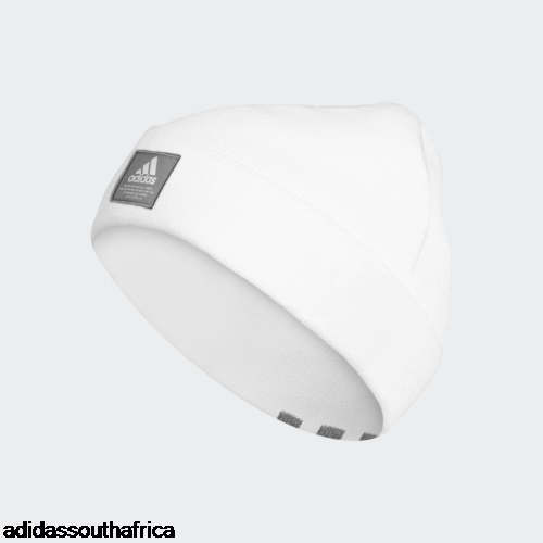 White Amplifier Cuff Beanie Adidas South Africa