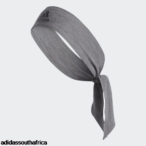 Medium Grey Alphaskin Plus Tie Headband Adidas South Africa