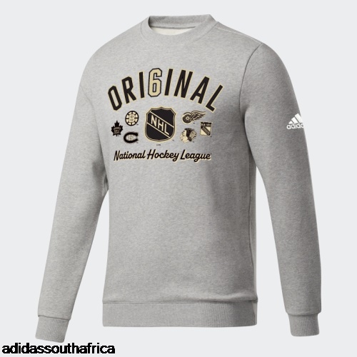 NHL Fleece Crew Medium Grey Adidas South Africa