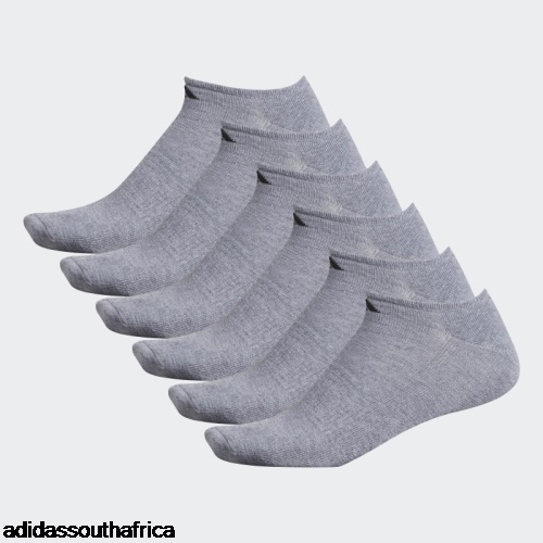 Athletic Cushioned No-Show Socks 6 Pairs XL Medium Grey Adidas South Africa