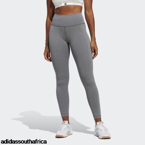 Dark Grey Heather Optime Training Leggings Adidas Adidas South Africa