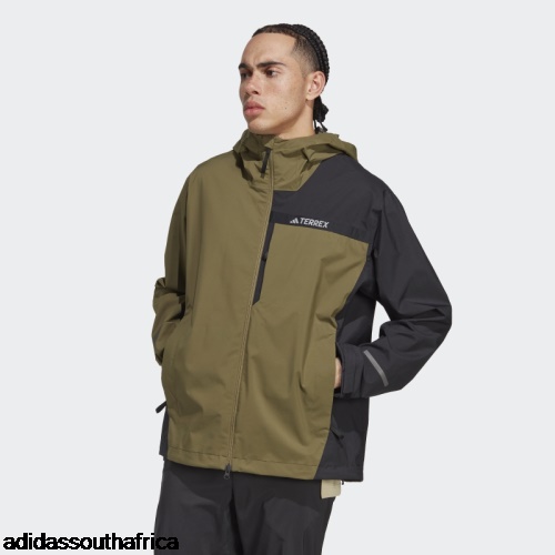 Terrex Multi RAIN.RDY 2.5-Layer Rain Jacket Olive Adidas Adidas South Africa